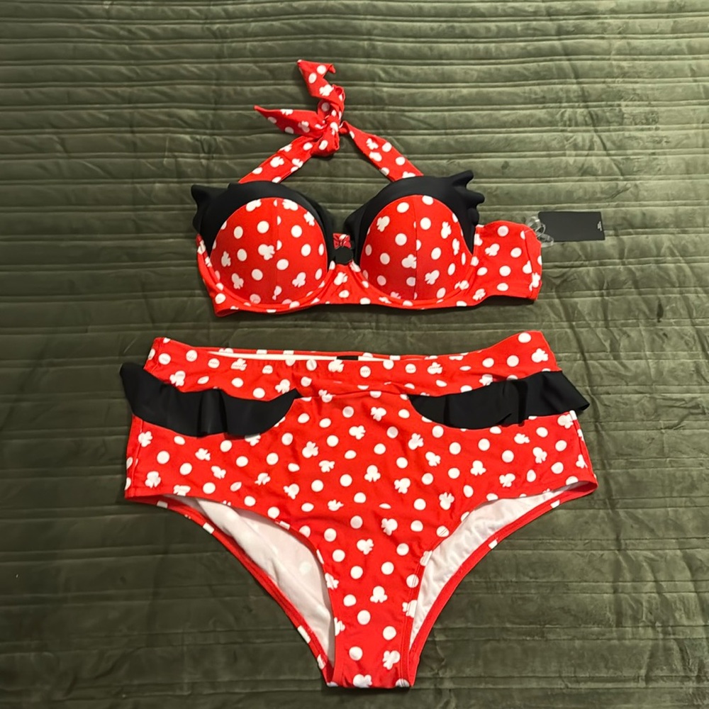 Disney hot topic mini mouse bikini